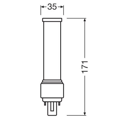 LED-Leuchtmittel G24d-3/9W/230V 3000K - Osram