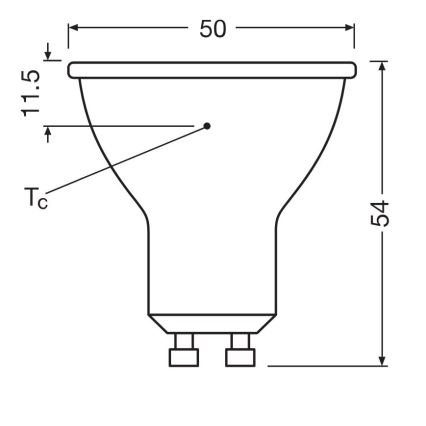 LED-Leuchtmittel PAR16 GU10/6,9W/230V 6500K - Osram