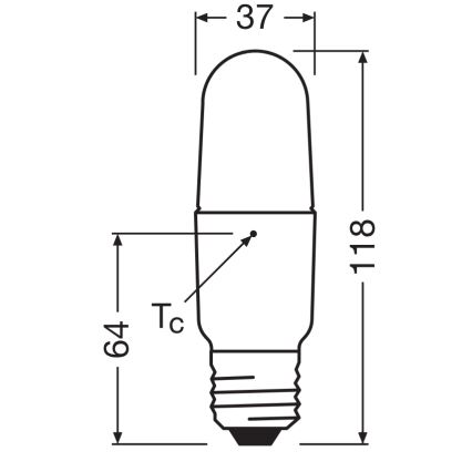 LED-Leuchtmittel STICK E27/8,5W/230V 4000K - Osram