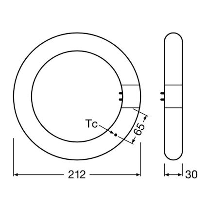 LED-Leuchtstoffröhre SUBSTITUBE T9 G10q/12W/230V 4000K d 21,2 cm - Osram