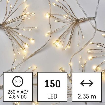 LED-Lichterkette 150xLED/5,35m warmweiß