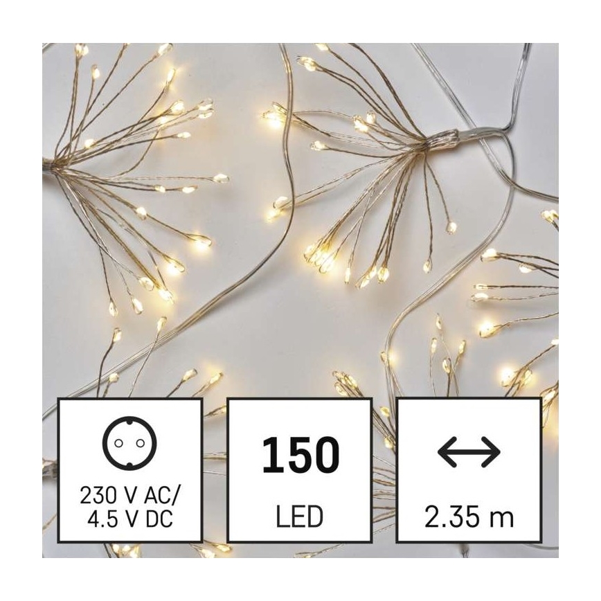 LED-Lichterkette 150xLED/5,35m warmweiß