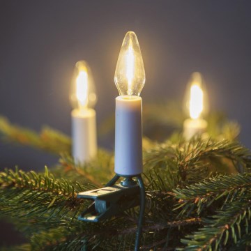 LED-Lichterkette FELICIA FILAMENT 16×LED 13,5 m warmweiß, Hergestellt in Tschechien