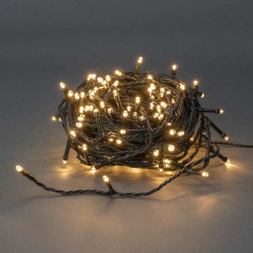 LED-Lichterkette für den Außenbereich, 180 LEDs, 7 Funktionen, 16,5 m, IP44, warmweiß