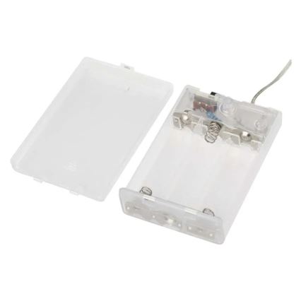 LED-Lichterkette für Weihnachten, 40 LEDs, 3×AA, 1,5 m, warmweiß