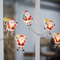 LED-Lichterkette mit Saugnäpfen 6xLED/2xAA 1,2m warmweiß Santa