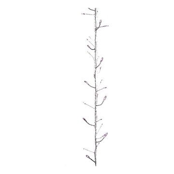 LED-Lichterkette NANO für den Innenbereich 100×LED/3×AA 2,9 m rosa