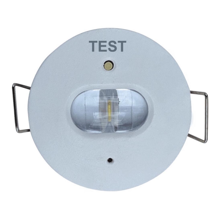 LED Luce da incasso di emergenza GATRION LED/1W/230V 6000K