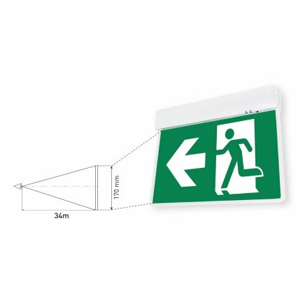 LED Luce di emergenza LED/4,5W/230V 6500K
