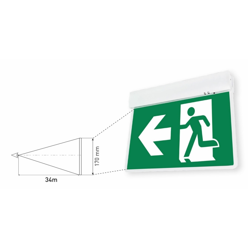 LED Luce di emergenza LED/4,5W/230V 6500K