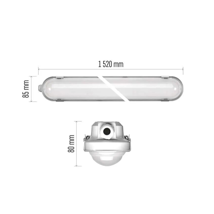LED Luce dimmerabile per impieghi gravosi MISTY LED/29/37/45/51W/230V 4000K IP66