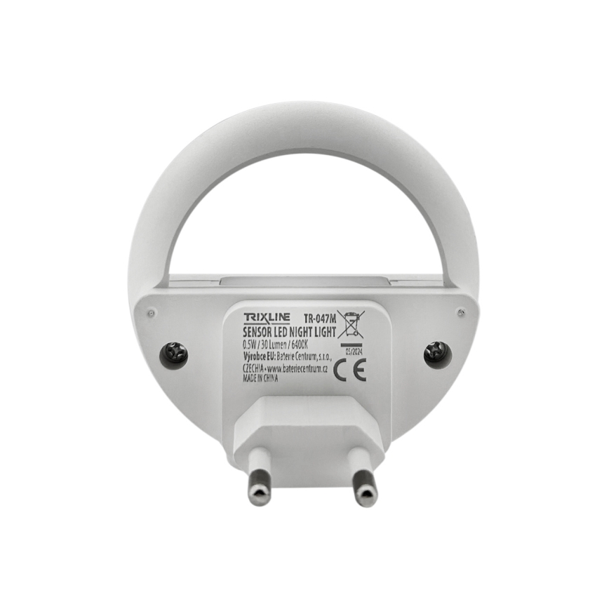 LED Luce notturna con sensore crepuscolare LED/0,5W/230V bianco