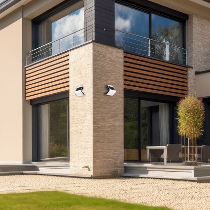 LED Luce solare con sensore crepuscolare e di movimento LED/3,2W/2000 mAh 3,7V IP65