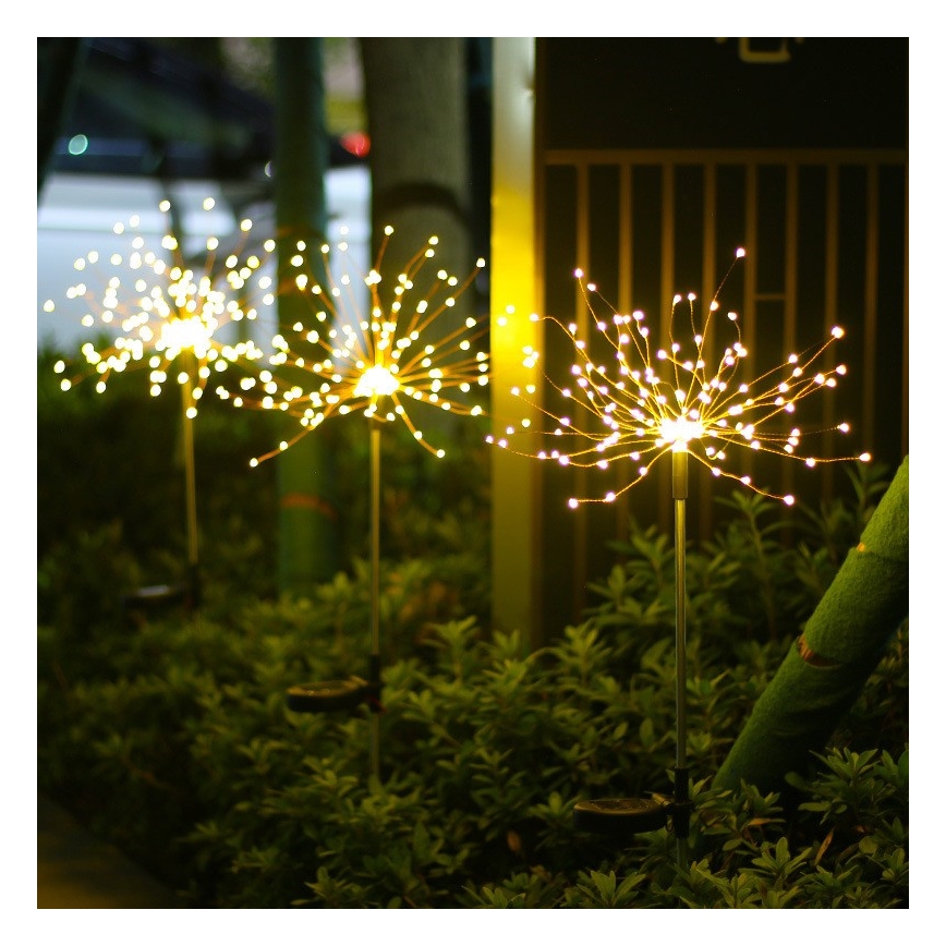 LED Luce solare decorativa 140xLED/1,2V 3000K 84 cm IP44