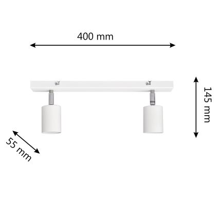 LED Luce Spot a LED TUNE 2xGU10/4,8W/230V bianco