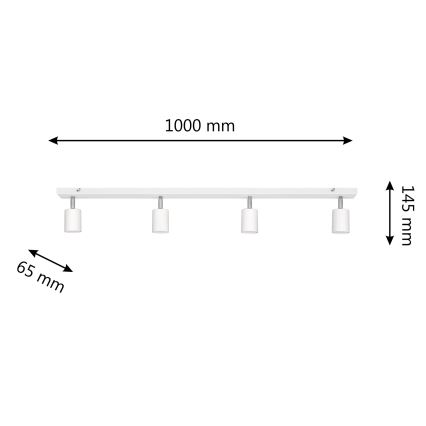 LED Luce Spot a LED TUNE 4xGU10/4,8W/230V bianco