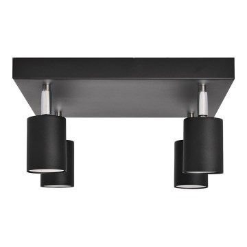 LED Luce Spot a LED TUNE 4xGU10/4,8W/230V nero