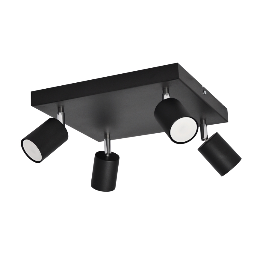 LED Luce Spot a LED TUNE 4xGU10/4,8W/230V nero