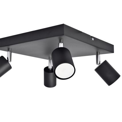 LED Luce Spot a LED TUNE 4xGU10/4,8W/230V nero