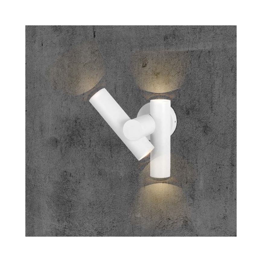 LED da esterno wall flexible Luce Spot 2xLED/3W/230V 3000K IP44 bianco