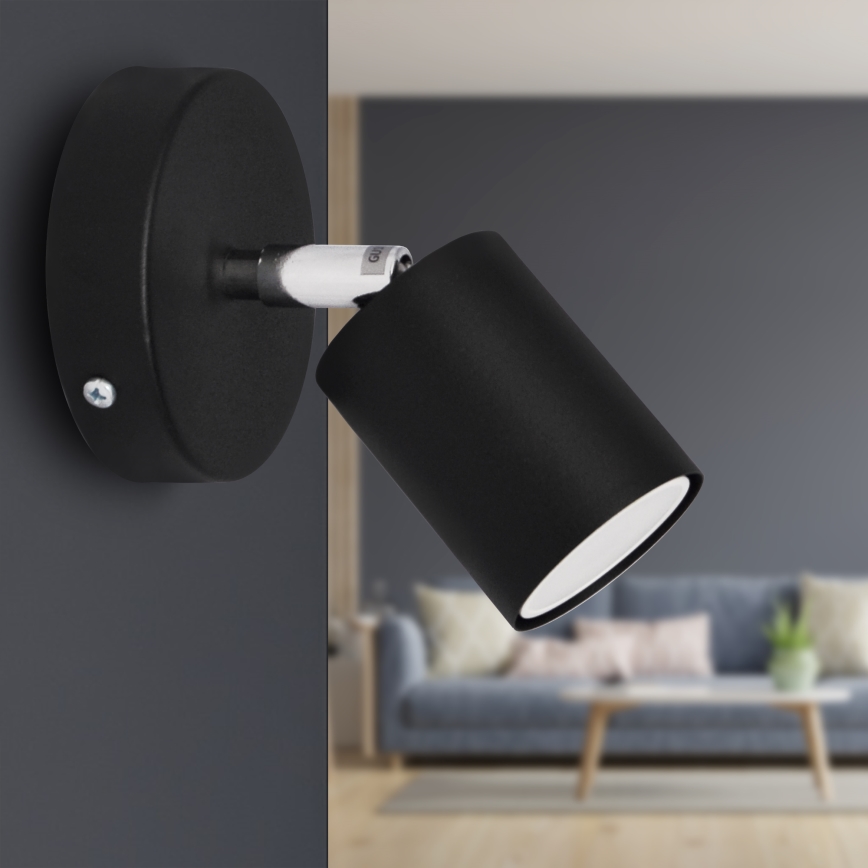LED Luce Spot da parete a LED TUNE 1xGU10/4,8W/230V nero