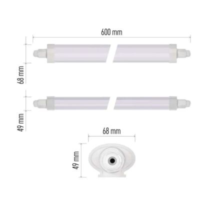 Luminaire technique LED DUSTY LED/18W/230V IP65 4000K 60 cm