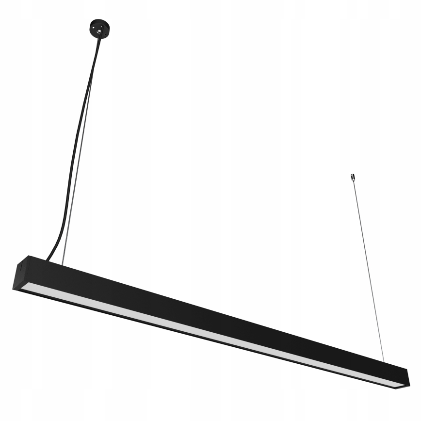 LED-Lüster an Kabel/aufgesetzte LED/44W/230V 3000K 120 cm schwarz