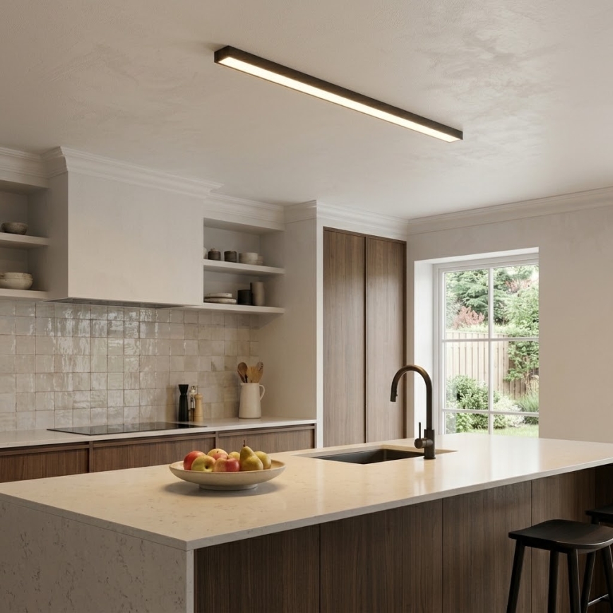 LED-Lüster (Pendel-/Aufbauleuchte) LED/44W/230V 4000K 120 cm schwarz
