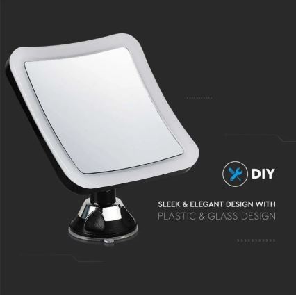 LED Miroir cosmétique LED/3,2W/4,5V IP44