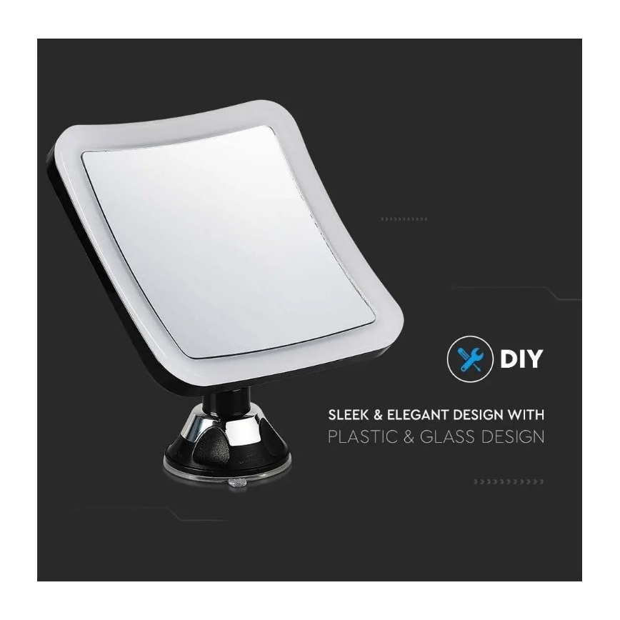 LED Miroir cosmétique LED/3,2W/4,5V IP44
