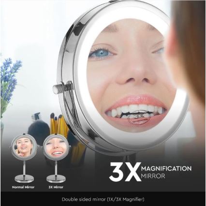 LED Miroir cosmétique LED/3W/6V IP44