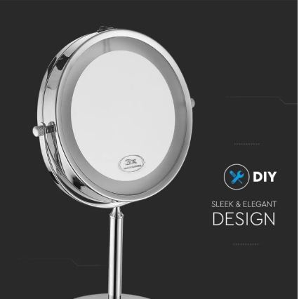 LED Miroir cosmétique LED/3W/6V IP44