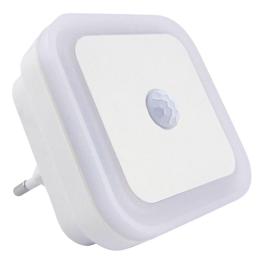 LED-Nachtlicht mit Sensor, LED 0,5 W/230 V, weiß