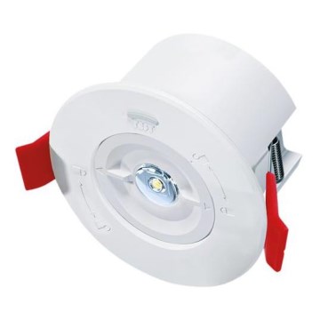 LED-Not-Einbauleuchte LED/1,5W/230V 1800 mAh