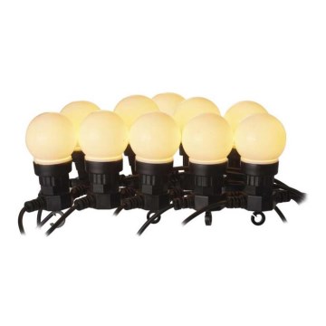 LED Outdoor-Dekokette 50xLED/10m IP44 weiß
