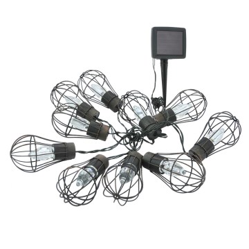 LED-Outdoor-Solarkette 10xLED/1xAAA 3,8 m IP44
