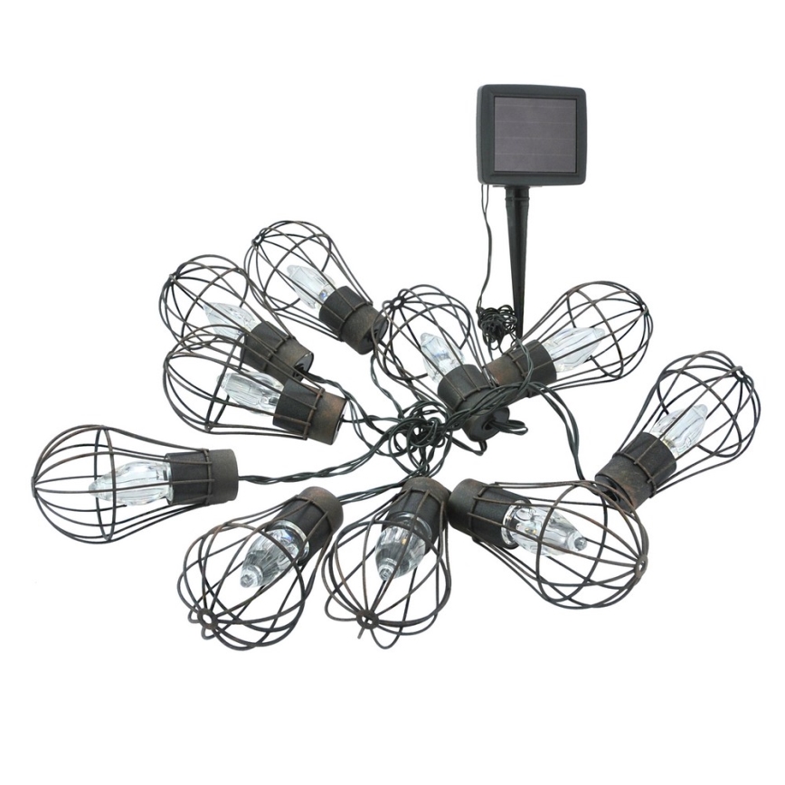 LED-Outdoor-Solarkette 10xLED/1xAAA 3,8 m IP44