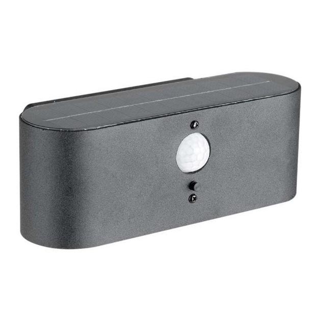 LED-Outdoor-Solarwandleuchte mit Sensor LED/2,5W/3,7V 3000K IP54 2000 mAh