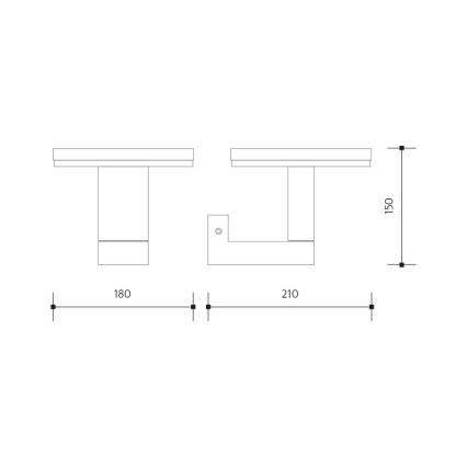 LED-Outdoor-Wandleuchte BARI LED/10W/230V 4000K IP54 anthrazit