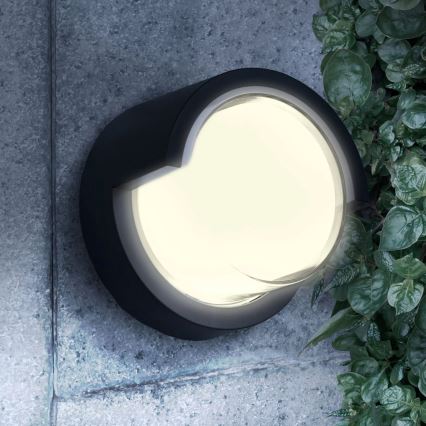 LED-Outdoor-Wandleuchte ESSEN LED/10W/230V IP44 schwarz
