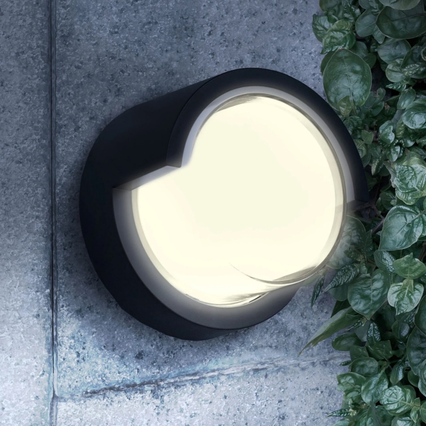 LED-Outdoor-Wandleuchte ESSEN LED/10W/230V IP44 schwarz