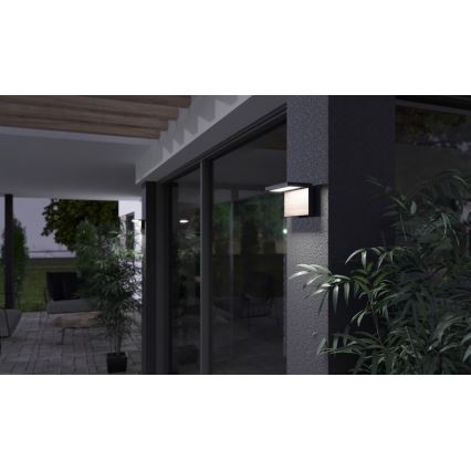 LED-Outdoor-Wandleuchte NATURA LED/12W/230V 4000K IP65 braun/anthrazit