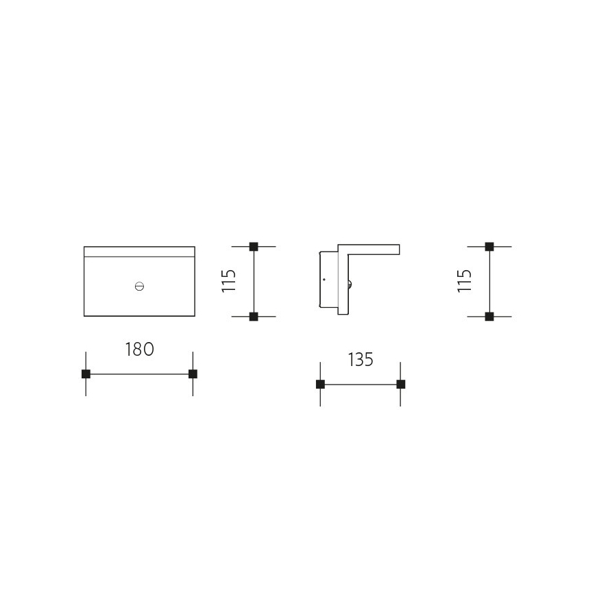 LED-Outdoor-Wandleuchte NATURA LED/12W/230V 4000K IP65 braun/anthrazit