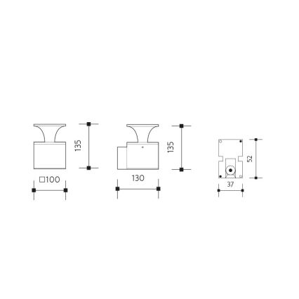 LED-Outdoor-Wandleuchte ORNELA LED/6W/230V 3000K IP54 braun