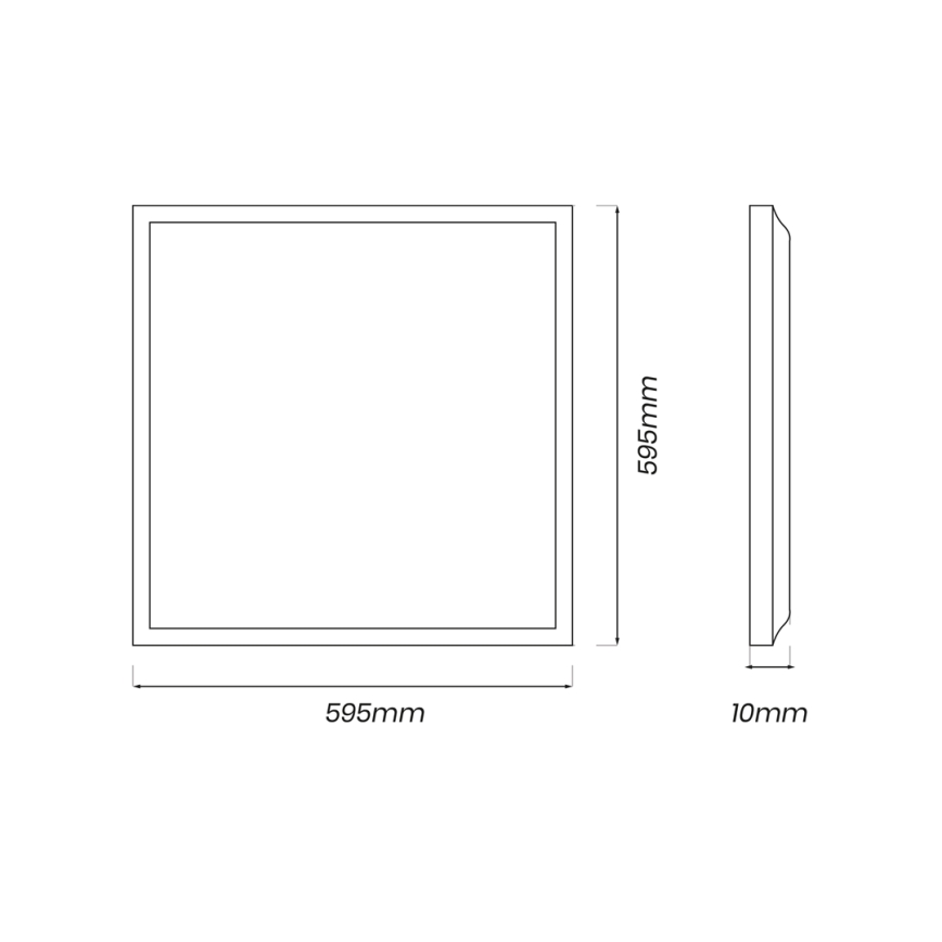 LED-Panel LED/40W/230V 4000K 60x60 cm
