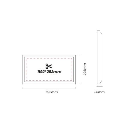 LED-Panel LED/48W/230V 4000K 120x30 cm