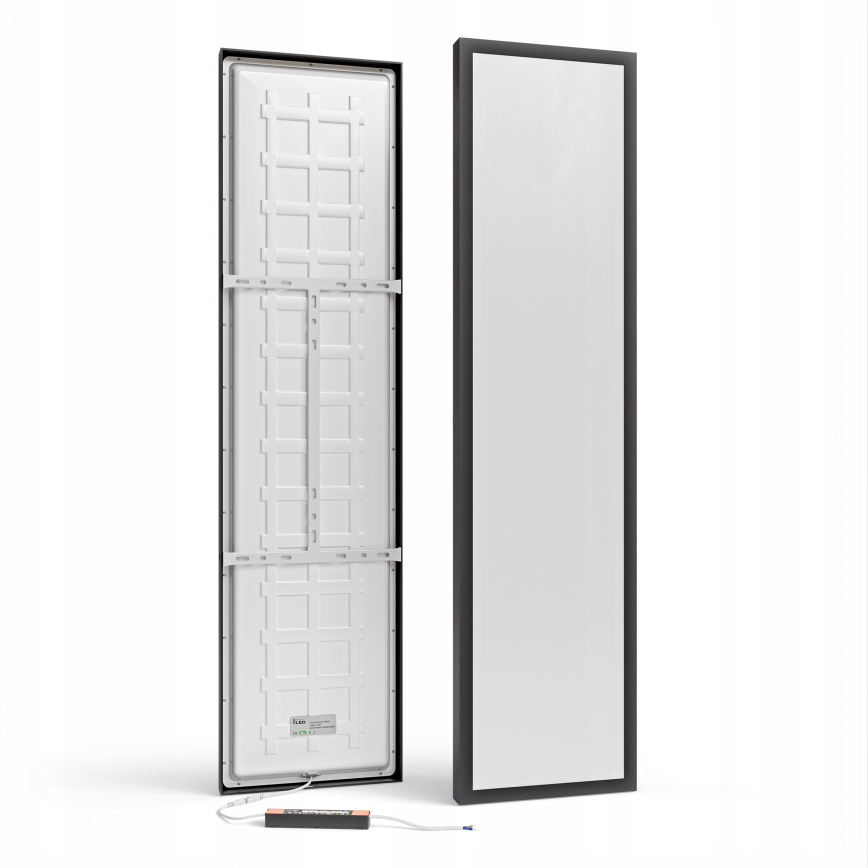 LED Panneau en saillie LED/60W/230V 30x120 cm noir