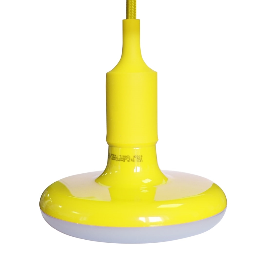 LED Kronleuchter an Kabel 1xE27/15W/230V 6000K Gelb