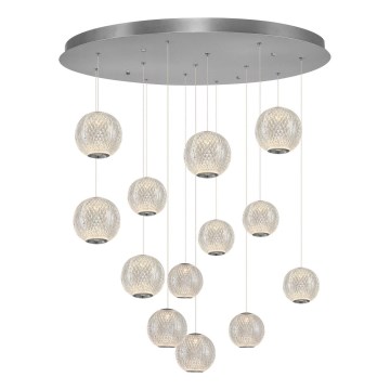 LED-Pendelleuchte an Drahtseil CREMONA 13xLED/5W/230V 3000K mattchrom