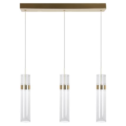 LED-Pendelleuchte an Kabel AMBIENTE 3xLED/6W/230V 3000/4000/6000K goldfarben